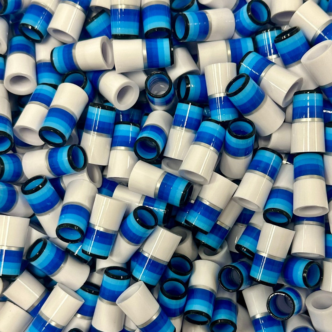 Blue Monochrome Series Ferrules - White Base