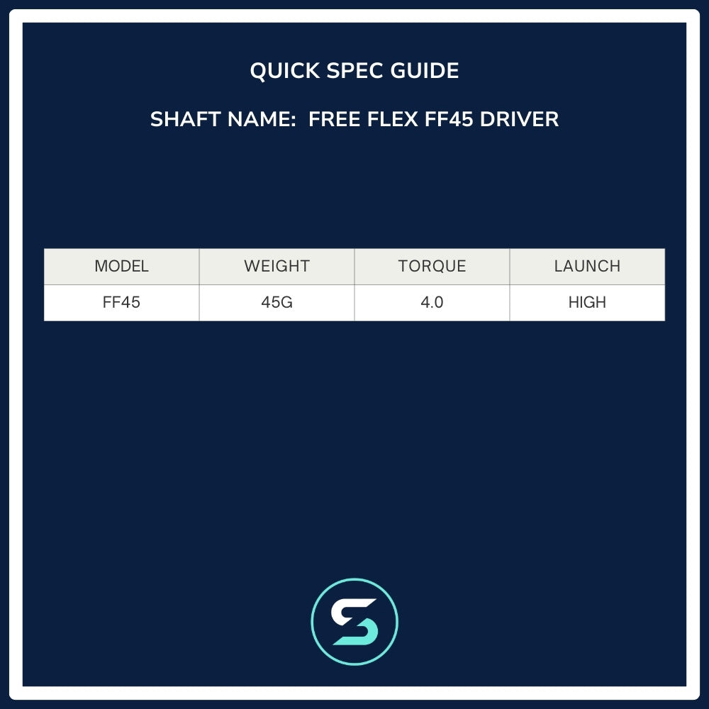 Free Flex FF45 Matte Blue Carbon Wood Shaft Spec Chart