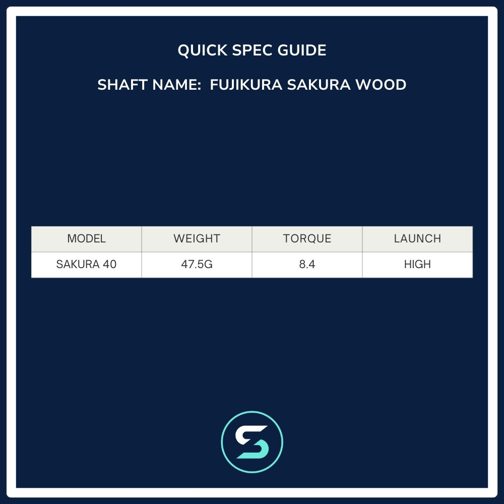 Fujikura Sakura Wood Shaft spec chart