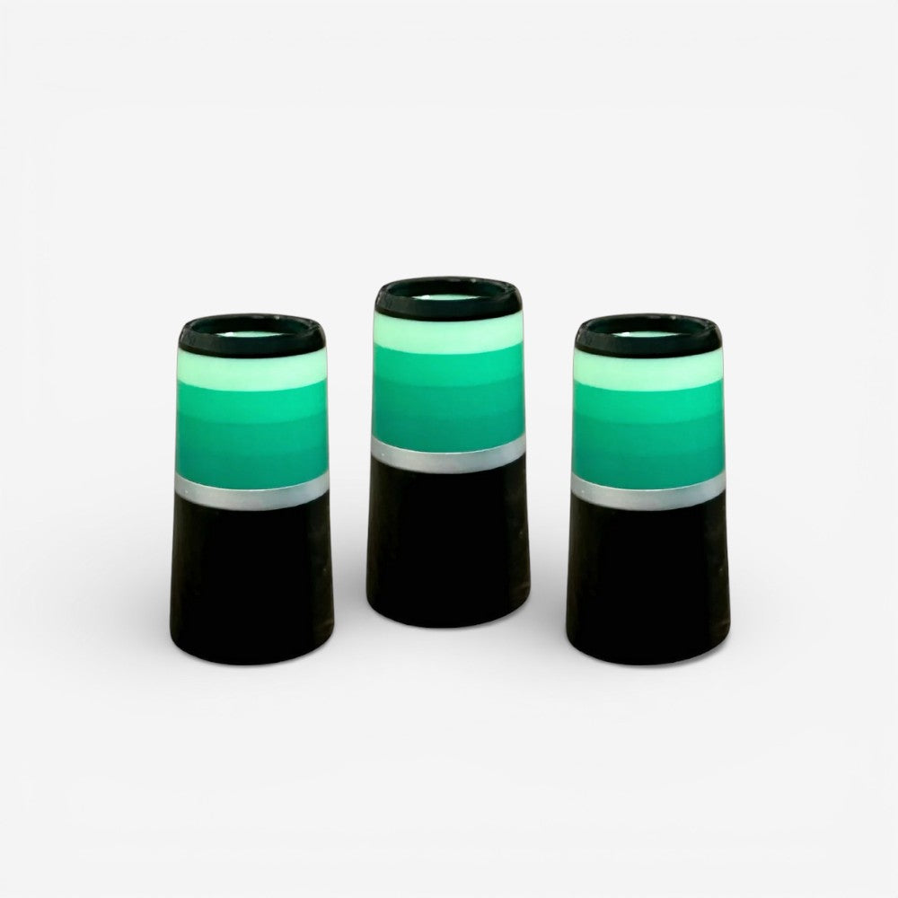Monochrome – Green (Black Base) Ferrules