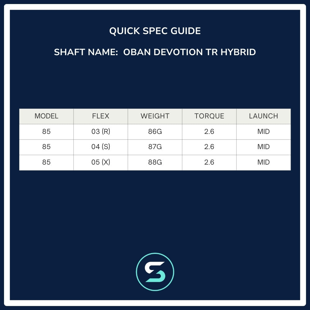 Oban Devotion Tour Reserve Hybrid Shaft Spec Chart