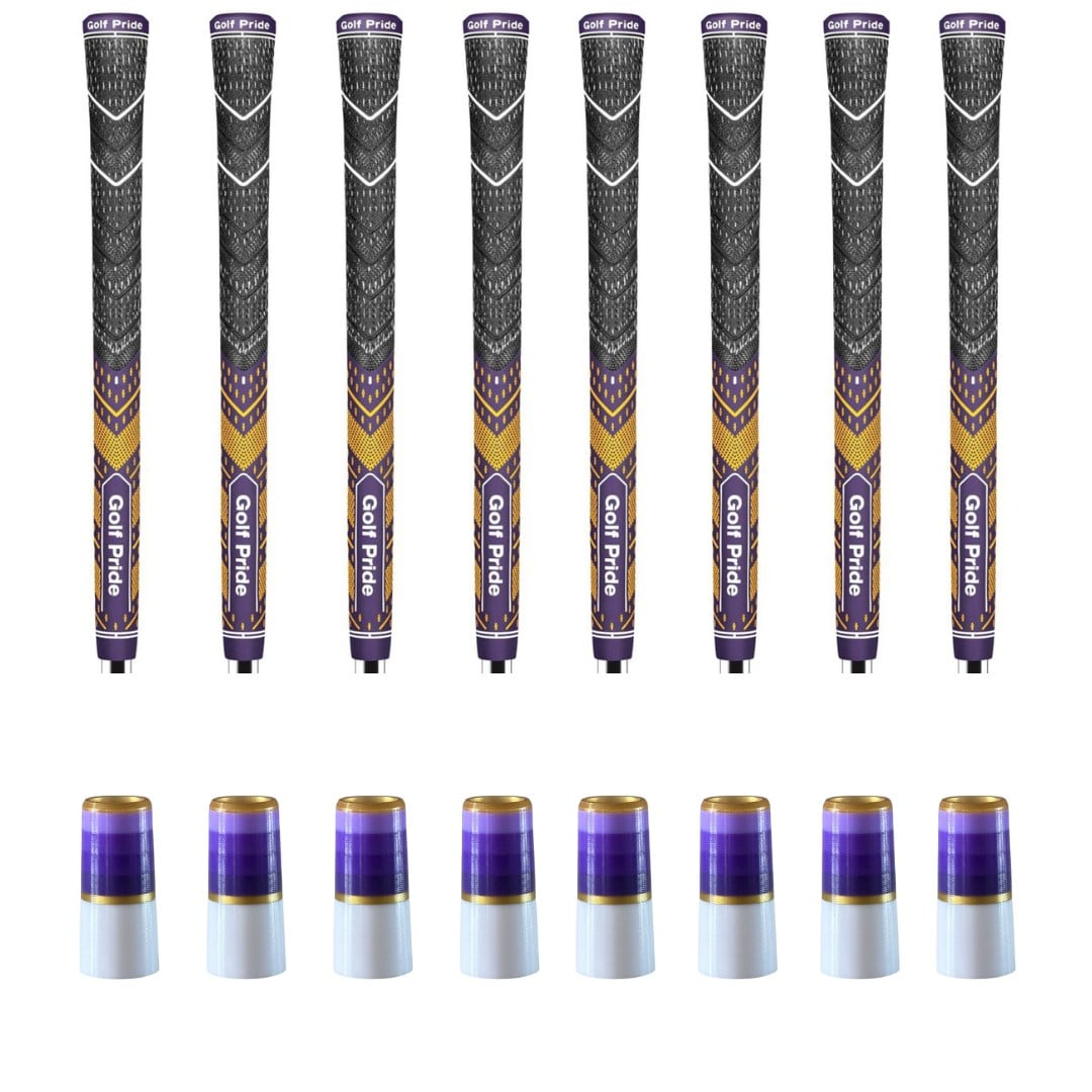 Golf Pride MCC Plus 4 Purple/Yellow Grip + Ferrule Kit