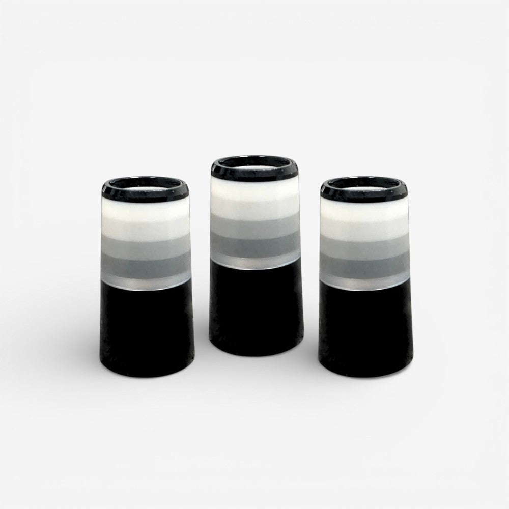 Monochrome Gray Golf Ferrules Pack of 3