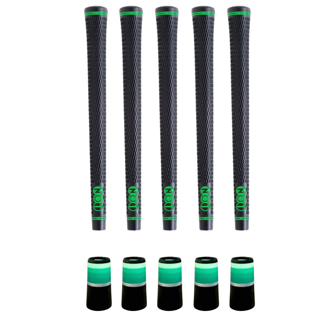NO1 50 Pro Black/Green Grip & Ferrule Colorway Kit - Green Monochrome 5 Piece Kit
