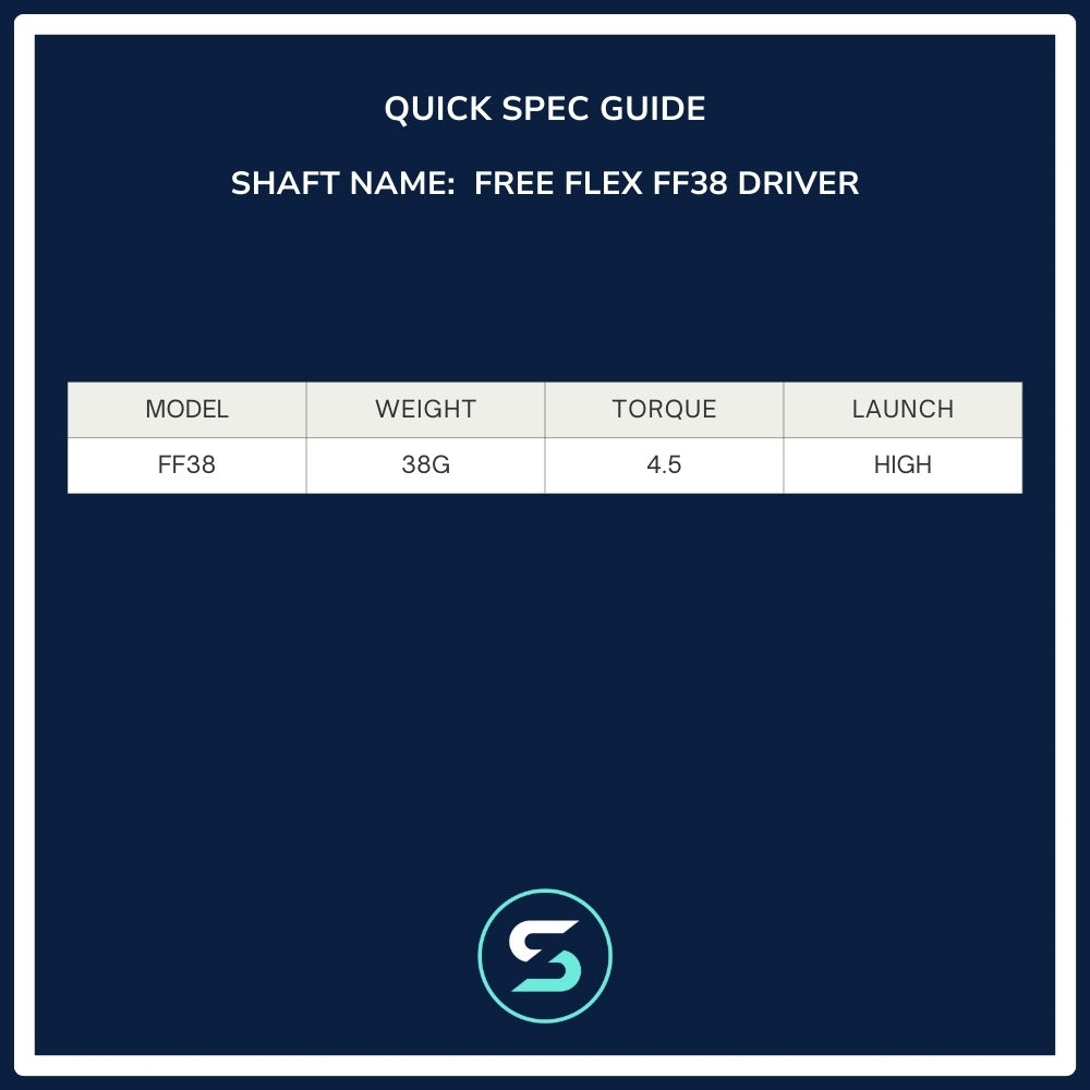 Free Flex FF38 Glossy Blue Carbon Wood Shaft Spec Chart