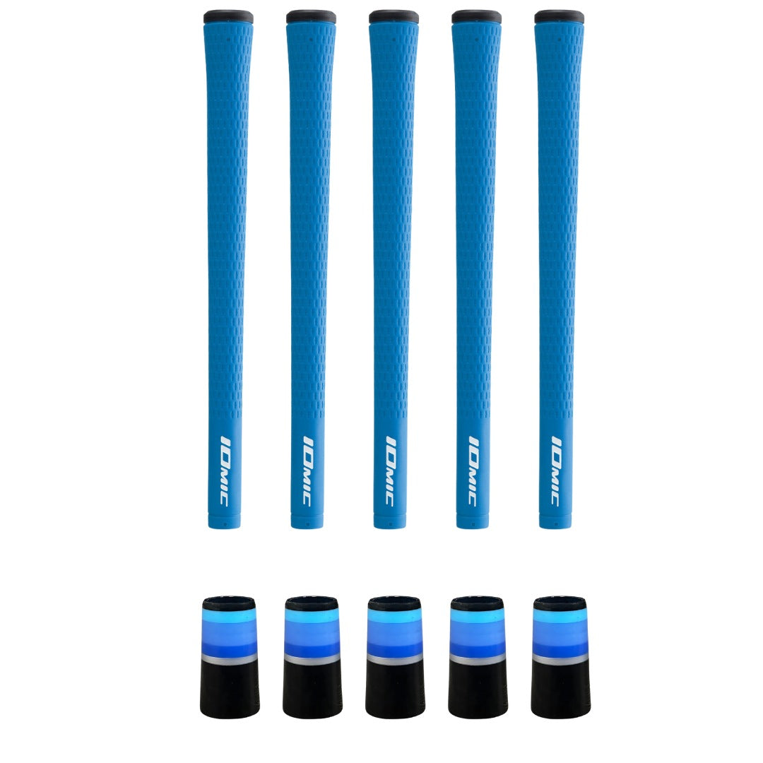 Iomic Sticky 2.3 Blue Grip & Ferrule Colorway Kit - Blue Monochrome 5 Piece Kit
