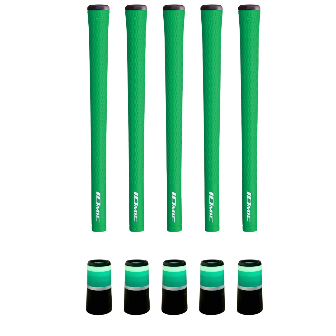Iomic Sticky 2.3 Green Grip & Ferrule Colorway Kit - Green/Black Monochrome 5 Piece Kit
