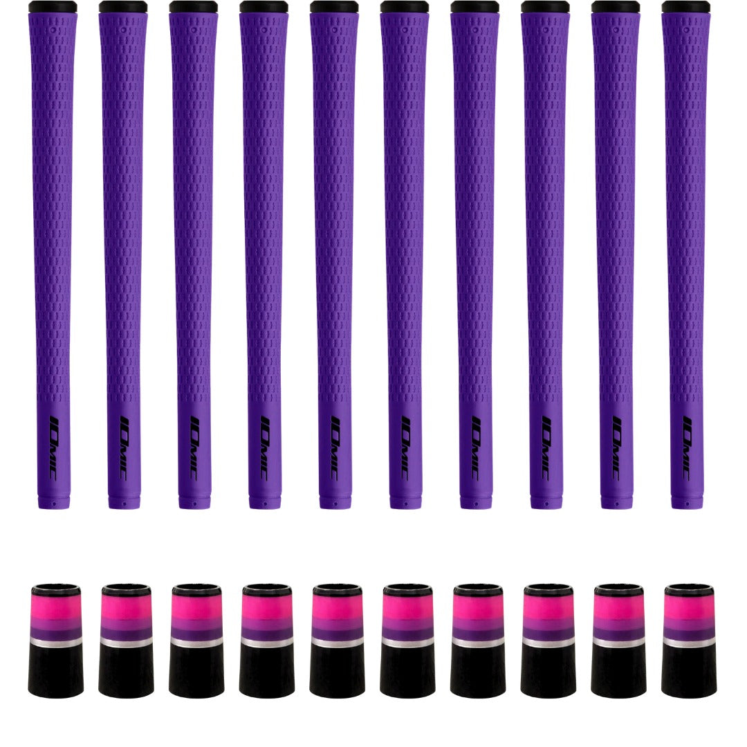 Iomic Sticky 2.3 Royal Purple Grip & Ferrule Colorway Kit - Purple Monochrome 10 Piece Kit
