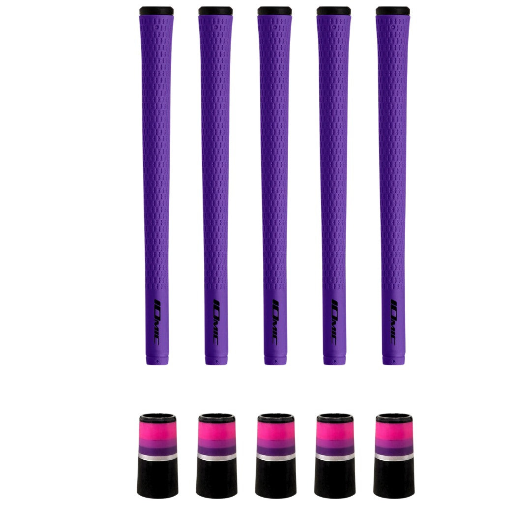 Iomic Sticky 2.3 Royal Purple Grip & Ferrule Colorway Kit - Purple Monochrome 5 Piece Kit