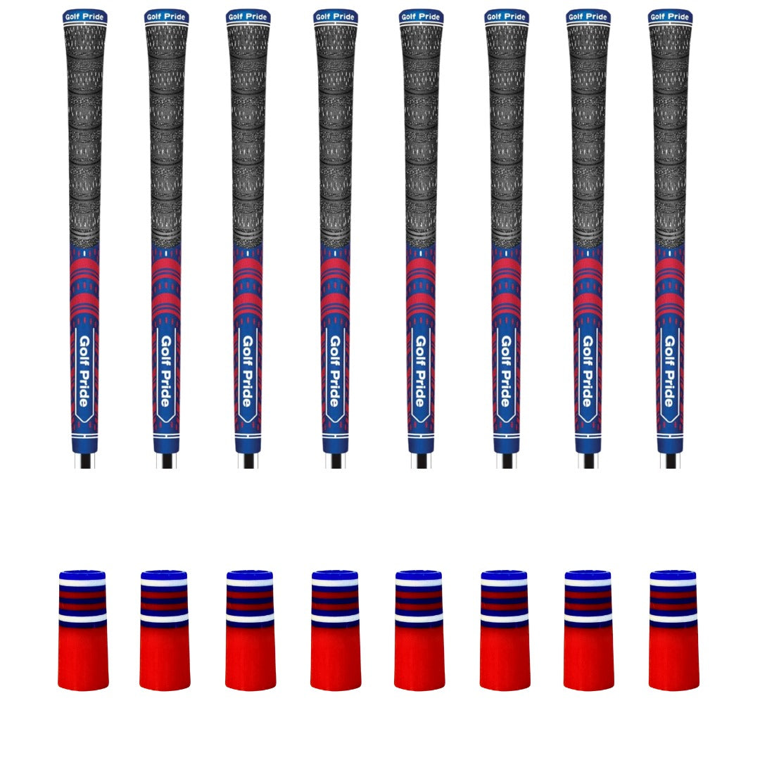Matching Ferrule and Grip Kit - Patriot 2.0 and Golf Pride MCC Navy Red grips