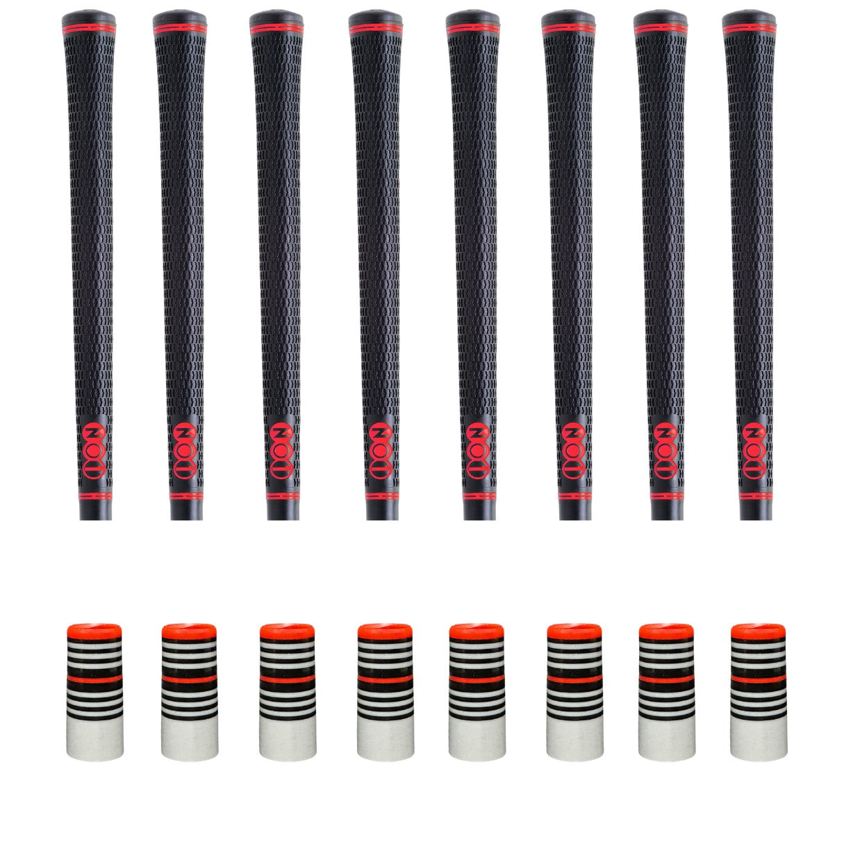 NO1 50 Pro Black Red and Fire Truck 2.0 Grip and Ferrule Kit