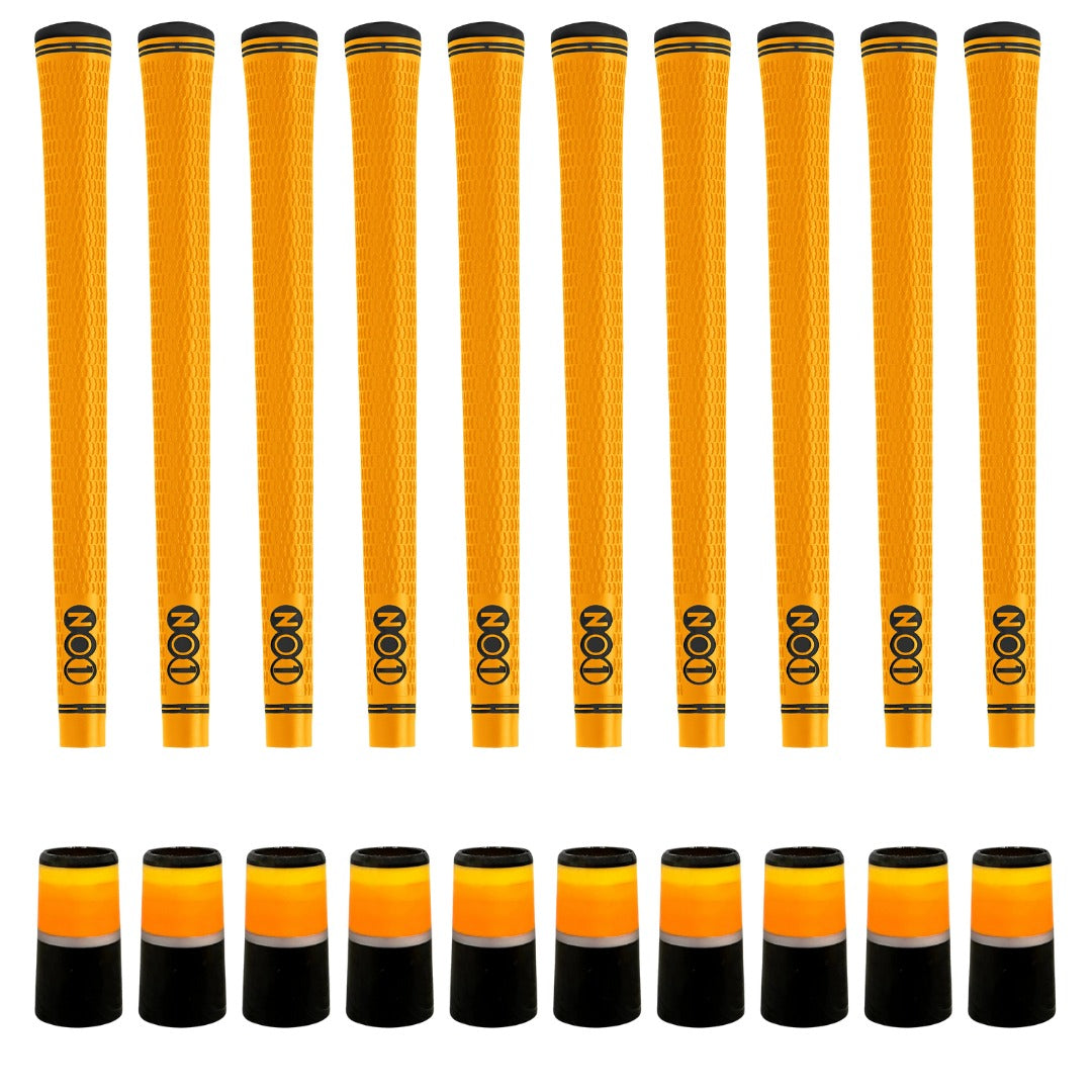 NO1 50 Series Orange Grip & Ferrule Colorway Kit - Orange/Black Monochrome 10 Piece Kit