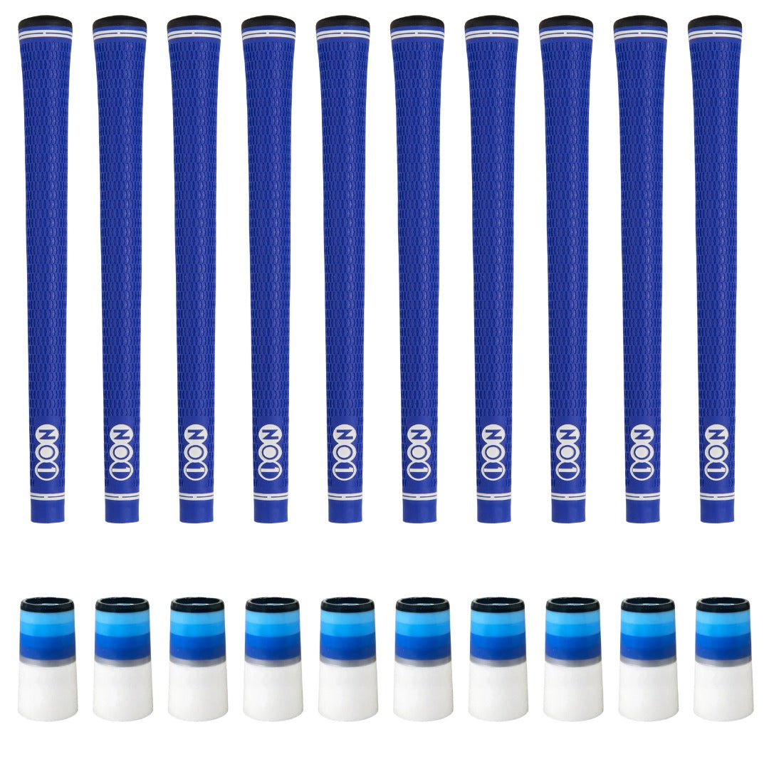NO1 50 Series Royal Grip & Ferrule Colorway Kit - Blue/White Monochrome 10 Piece Kit