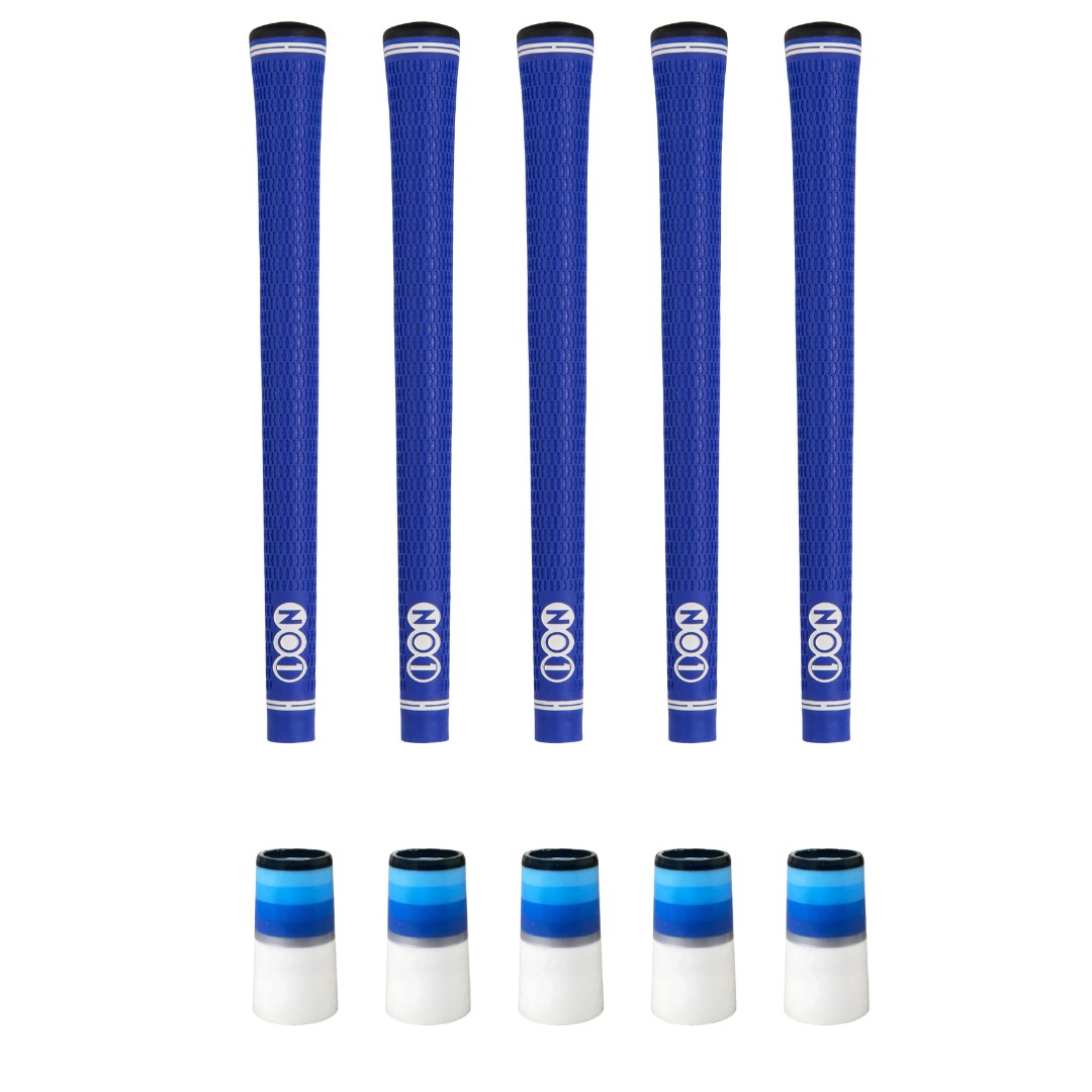 NO1 50 Series Royal Grip & Ferrule Colorway Kit - Blue/White Monochrome 5 Piece Kit