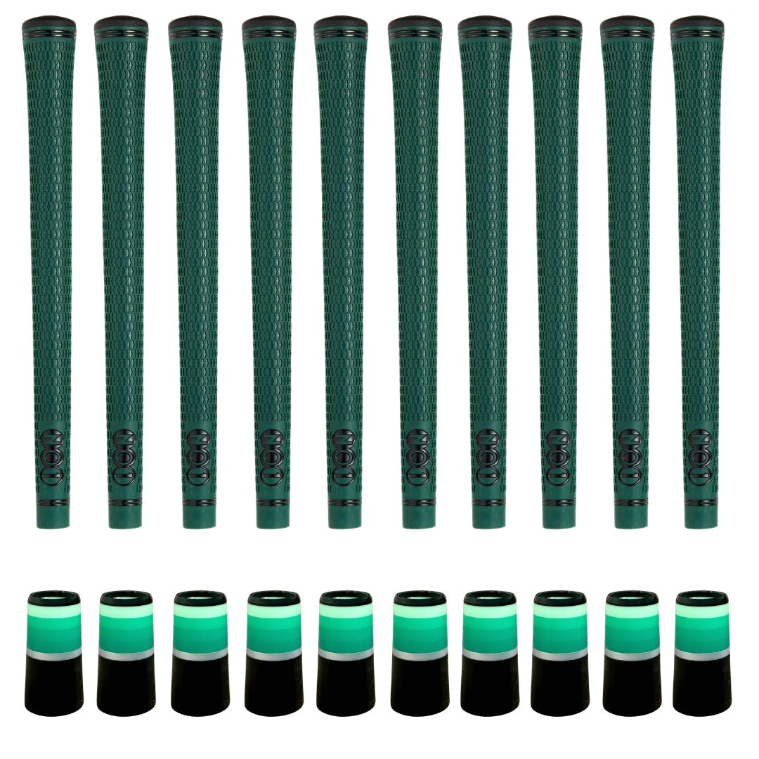 NO1 50 Pro Forest Green Grip & Ferrule Colorway Kit - Green Monochrome 10 Piece Kit