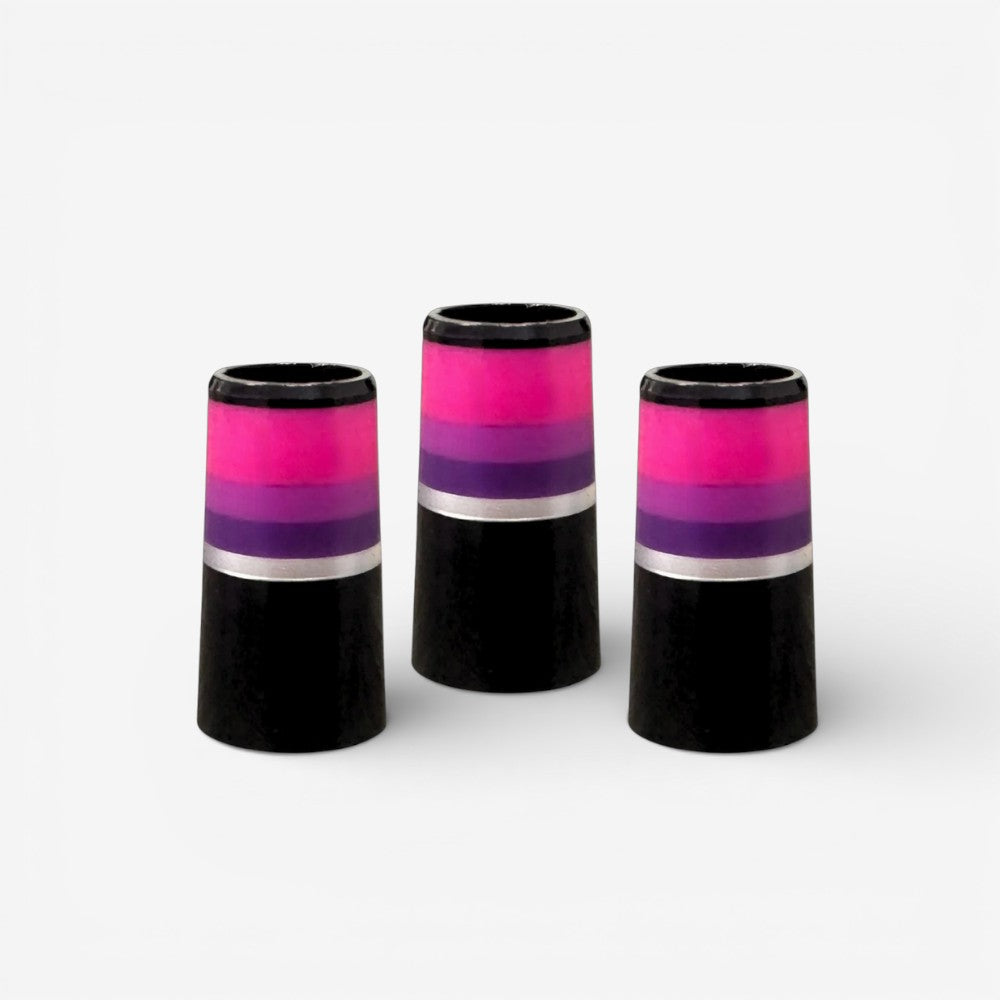 Monochrome Purple Golf Ferrule Set of 3