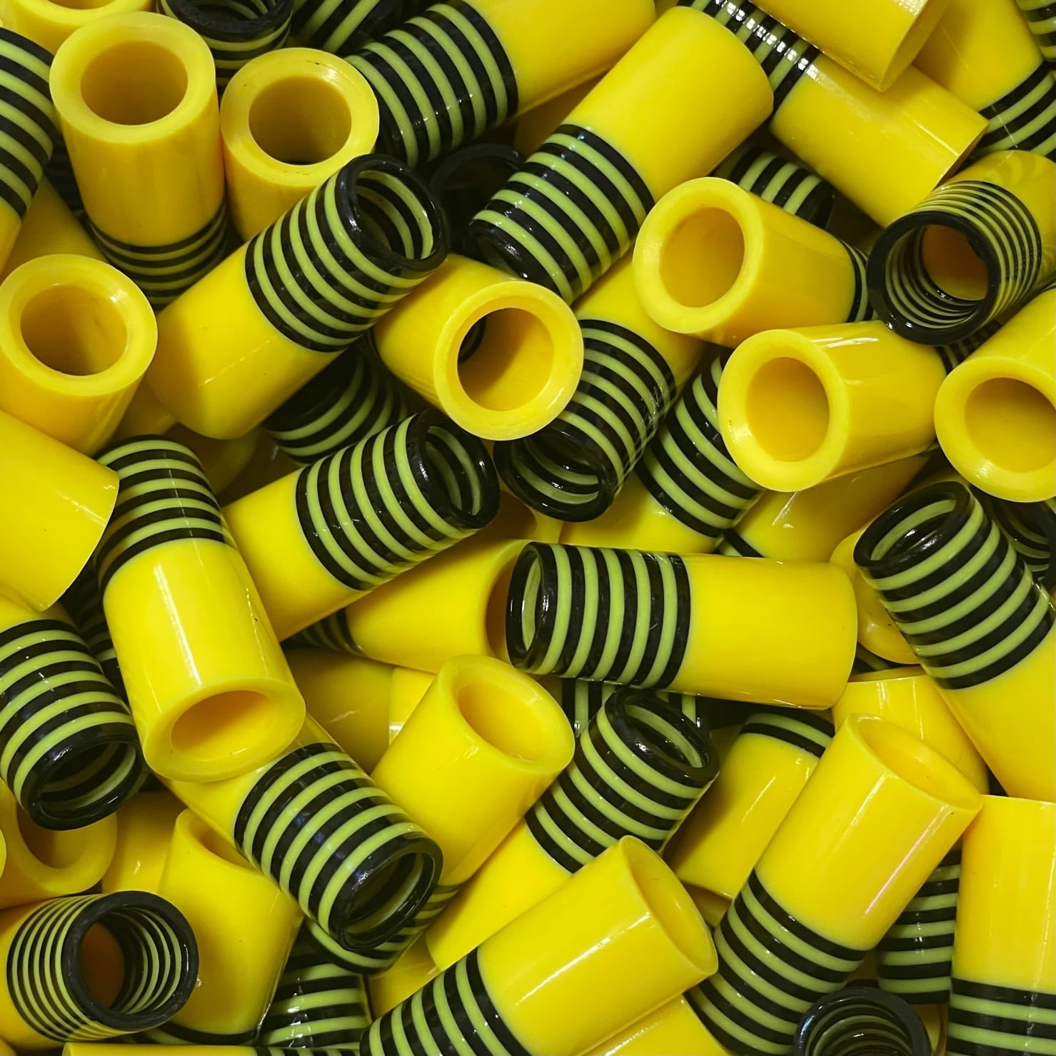 Yellow Black Custom Golf Ferrules