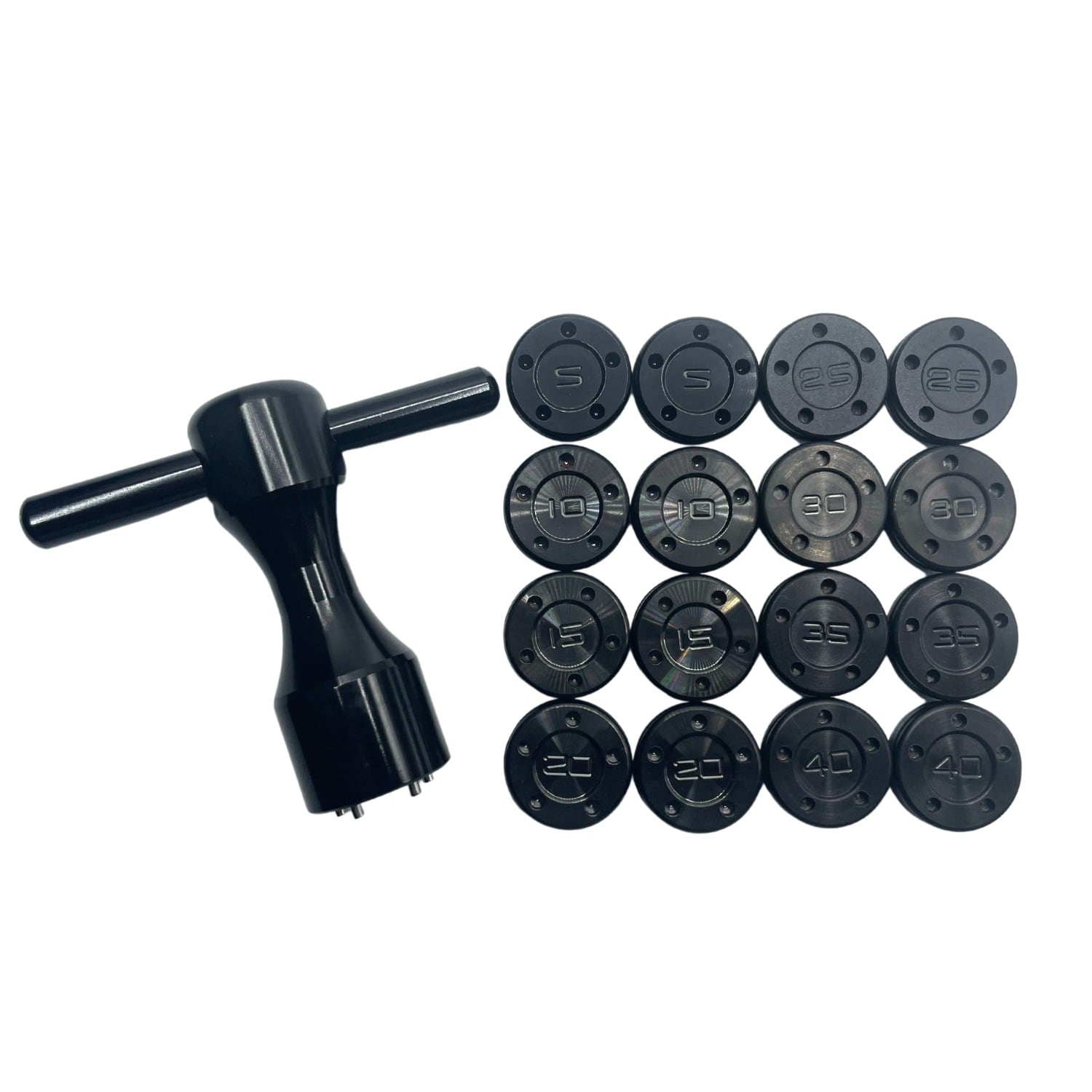 Satin Black PVD Head Weights Compatible With Scotty Cameron - 16 Piece Kit